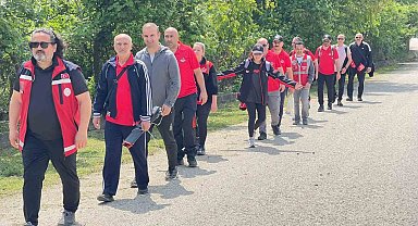 19 kilometre yürüdüler