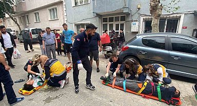 2 kişinin yaralandığı kazada tansiyon yükseldi