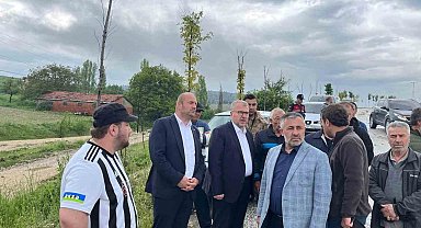 AK Parti heyeti afet bölgesine gitti