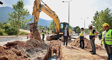Akbaş Barajı'ndan getirilen su Göveçlik'e ulaştırılıyor