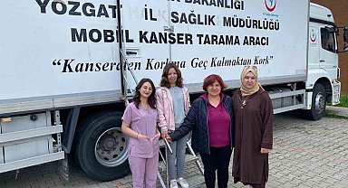 Akdağmadeni'nde kadınlara yönelik kanser taraması sürüyor