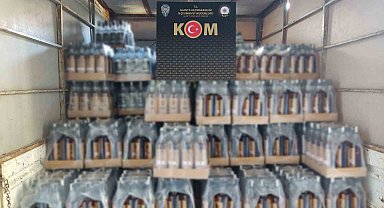 Alanya'da 15 bin 223 şişe sahte ve kaçak alkol ele geçirildi