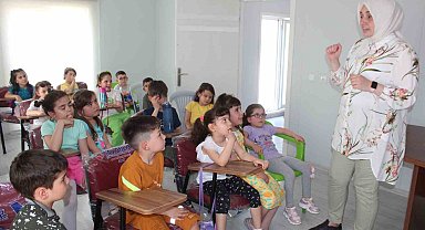 Alaşehirli minikler hem doğayı tanıyor hem de yaşayarak öğreniyor