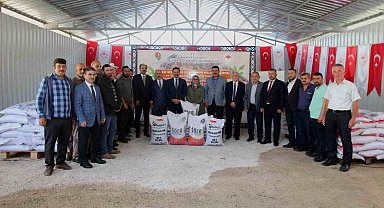 Amasya'da çiftçilere yem bitkisi tohumu dağıtıldı