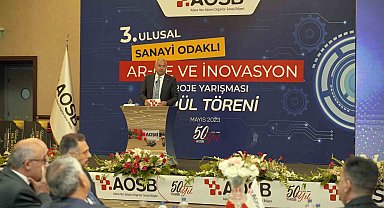AOSB'de 3.Ulusal Sanayi Odaklı Ar-ge ve İnovasyon proje yarışmasında ödüller verildi