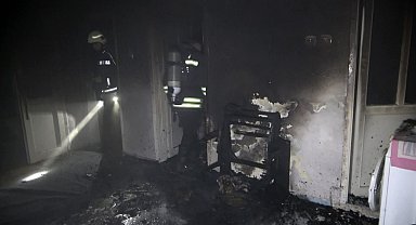 Apartmanda yangın paniği