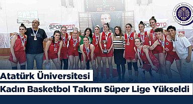 Atatürk Üniversitesi kadın basketbol takımı süper lige yükseldi