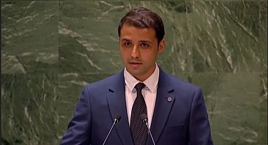 ATÜ'lü öğrenci BM kürsüsünden depremi anlattı