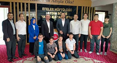 Aydın İl Müftüsü Güneş hafızların sevincine ortak oldu