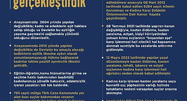 Bakan Bozdağ: "Son 21 yılda kadın hakları ve kadına yönelik şiddetin önlenmesi konularında tarihi reformlar gerçekleştirdik"