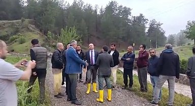 Balıköy'de aşırı yağışlar sele neden oldu