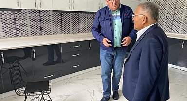 Başkan Büyükkılıç, Bünyan'da yapımı tamamlanan kadın kooperatifi binasını inceledi