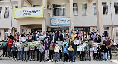 Başkan Çerçi özel öğrencilerle fidan dikti