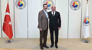 Başkan Özakalın, TOBB Başkanı Hisarcıklıoğlu'nu ziyaret etti
