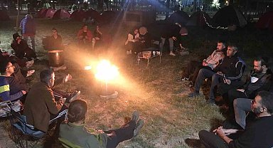 Batman'da çocuklar aileleriyle kamp yaparak doğayı öğrendi