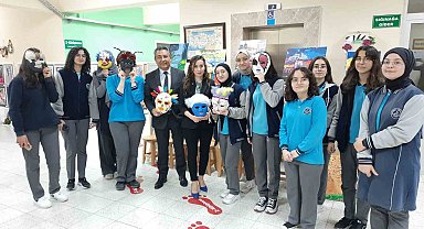 Bayburt Fen Lisesinde geleneksel görsel sanatlar sergisi