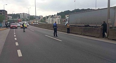 Beton bariyerlere sıkışan kedi için trafiği durdurdular: "Helal olsun size"