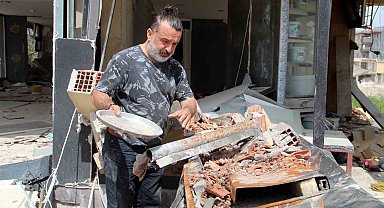 Bir dakikada 30 milyonluk birikimleri enkaz oldu