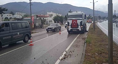 Bodrum'da belediye ekipleri yağışlara karşı teyakkuzdaydı