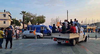 Bodrum'da seçim sonucu kutlandı