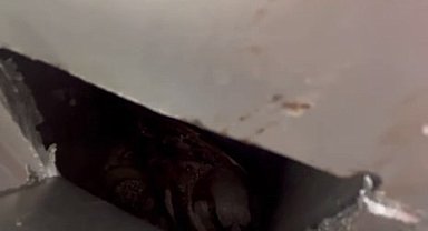 Boru içerisine sıkıştı, itfaiye kurtardı