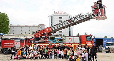 Bozüyük'te miniklere yangın eğitimi