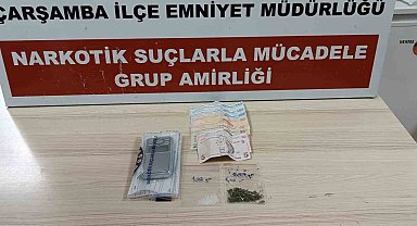 Çarşamba'da uyuşturucu baskını: 1 tutuklama