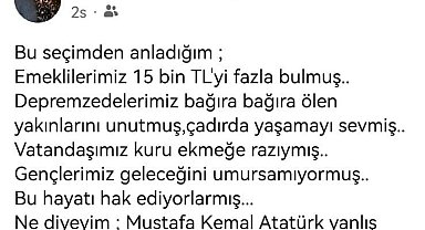 CHP'li Başkan Dinçer'in eşinden tepki çeken paylaşım: "Atatürk yanlış milleti kurtarmış"