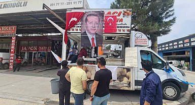 Cumhurbaşkanın seçim zaferini lokma döktürerek kutladı