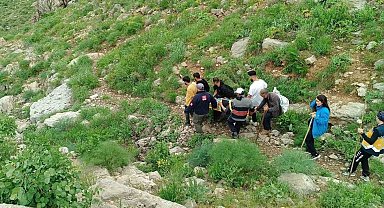 Dağda rahatsızlanan vatandaş ambulans helikopterle kurtarıldı