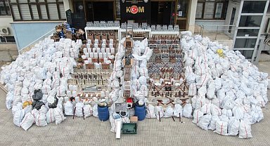 Denizli'de alkol kaçakçılarına büyük darbe