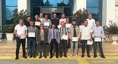 Deprem bölgesinde görev yapan personele başarı belgesi