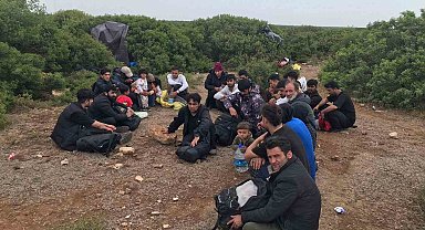 Didim'de 34 düzensiz göçmen yakalandı