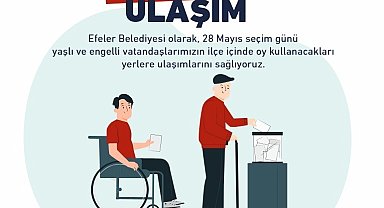 Efeler'den oy kullanmaya engelsiz ulaşım