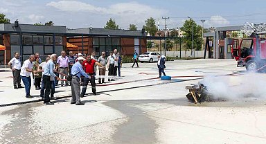 Emekli Evi üyelerine yangın eğitimi
