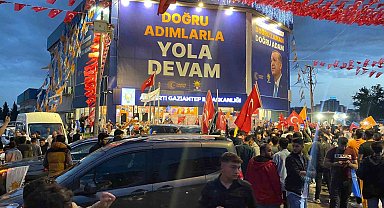 Erdoğan'ın zaferi Gaziantep'te coşkuyla kutlanıyor