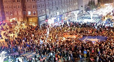 Erzurum'da Erdoğan coşkusu