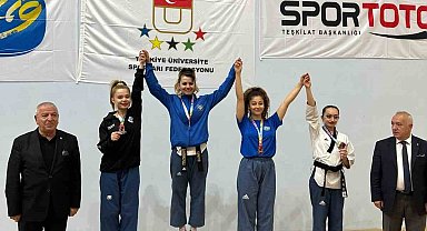 Eskişehirli 'altın kız' Milli Tekvandocu Gülsena Karakuyulu yine zirvede