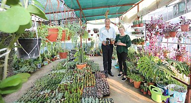 Evini botanik bahçesine çevirdi