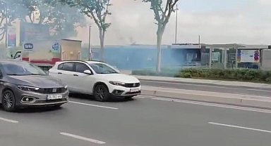 Fatih'te tramvayda korkutan yangın