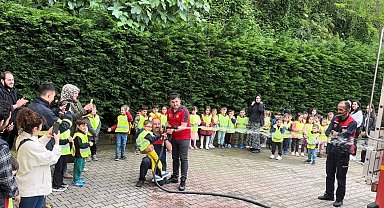 Giresun'da öğrencilere itfaiye tanıtıldı