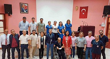 Hastanede çalışan engelli personeller unutulmadı