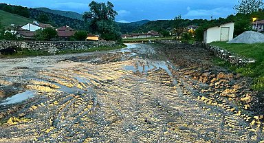 İki gün üst üste sel baskını yaşanan köyde büyük çapta maddi hasar oluştu