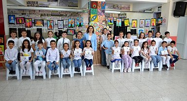 İlkokul öğrencileri sanata farklı bir pencere açtı