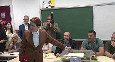 İYİ Parti Genel Başkanı Akşener, oyunu Üsküdar'da kullandı