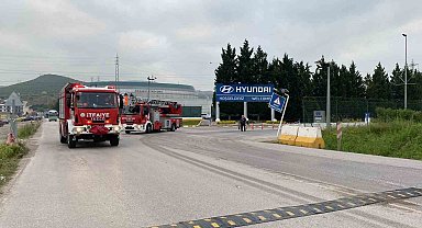 İzmit'te otomobil fabrikasında yangın