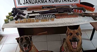 Jandarmadan ruhsatsız tabanca ve tüfek operasyonu