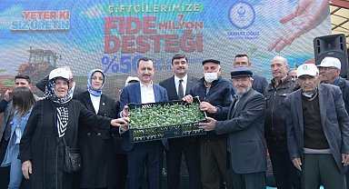 Kahramankazan'da çiftçilere 1 milyon 500 bin fide desteği