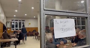Kahvehanede bu akşam çaylar ücretsiz