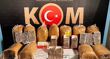 Karabük'te 55 kilogram kaçak tütün ve 7 bin makaron ele geçirildi